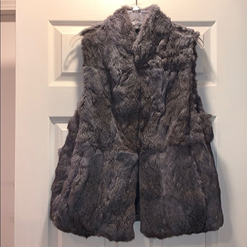 Ada 100% Dyed Rabbit Fur vest